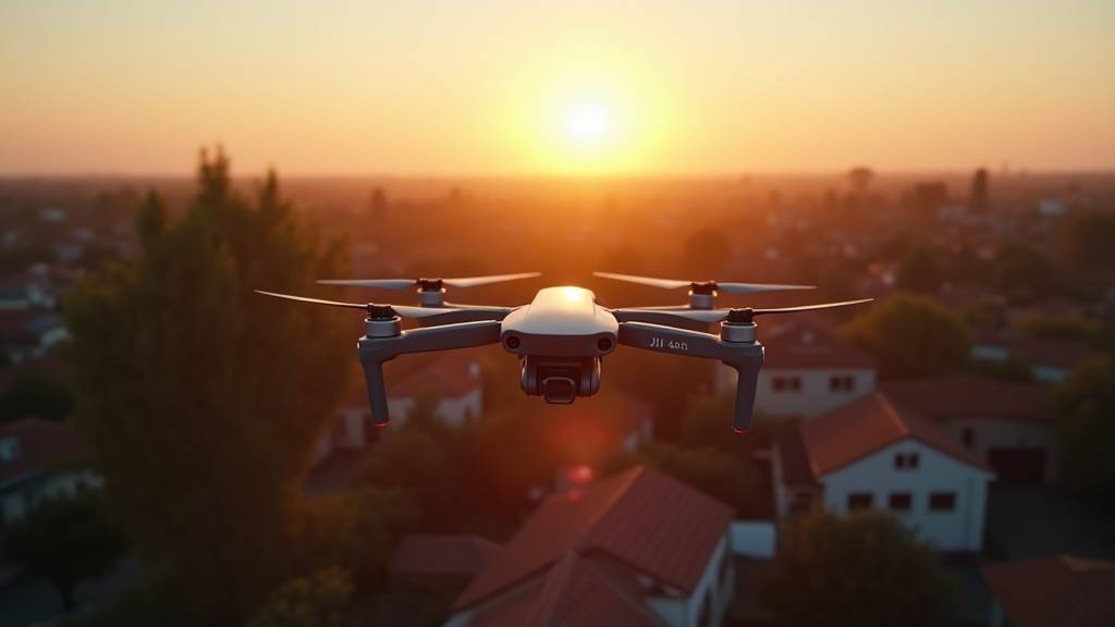 Vue aérienne d'une villa avec piscine prise avec le DJI Mini 4 Pro à 60 mètres d'altitude