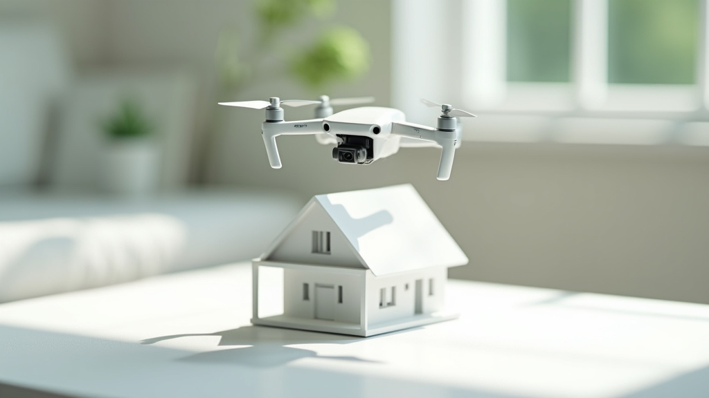 Vue aérienne d'un chantier de construction photographié avec le DJI Mini 4 Pro pour suivi de progression