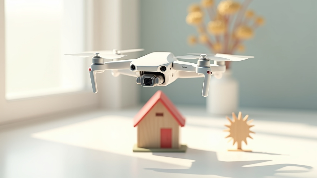 Vue aérienne d'un lotissement résidentiel pris depuis le DJI Mini 4 Pro pour une agence immobilière