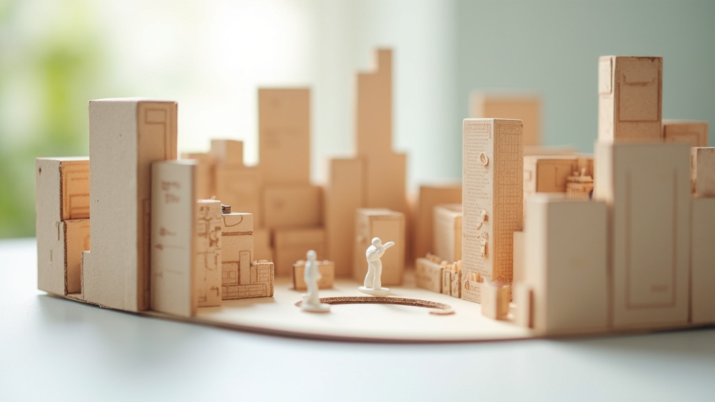 Illustration conceptuelle du marketing alternatif en action dans un environnement urbain moderne